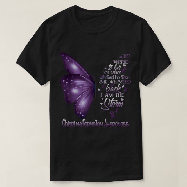 Jag är stormen Chiari, missbildningsmedvetandegrad T Shirt (Design framsida)