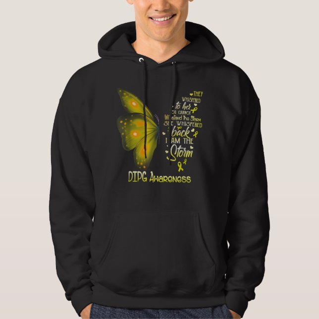 Jag är stormen DIPG Butterfly Hoodie (Framsida)