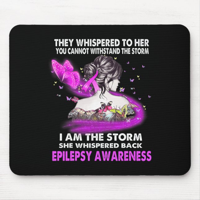 Jag Är Stormen Epilepsi Medvetenhet  Musmatta (Framsidan)