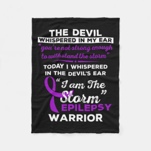Jag är stormen Epilepsy Warrior Fleecefilt