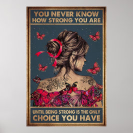 Jag är stormen hon viskade tillbaka poster