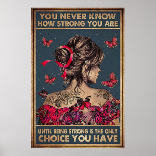 Jag är stormen hon viskade tillbaka poster
