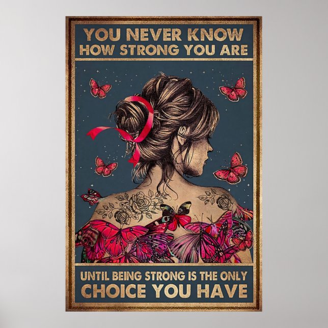 Jag är stormen hon viskade tillbaka poster (Framsidan)