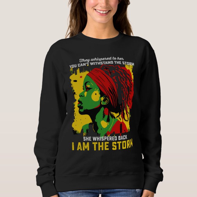 Jag är stormen i juni, de viskade till henne t shirt (Framsida)
