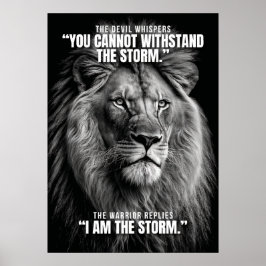 Jag Är Stormen - Inspirerande Citat Poster
