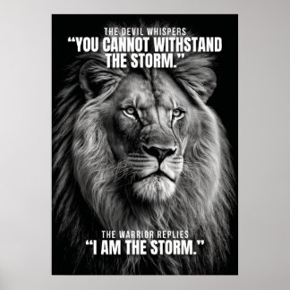 Jag Är Stormen - Inspirerande Citat Poster