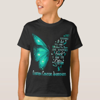 Jag är stormen Ovarian Cancer Awareness Butterfly T Shirt