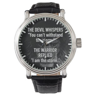 Jag är stormen, träningen, inspirationen, motivet armbandsur