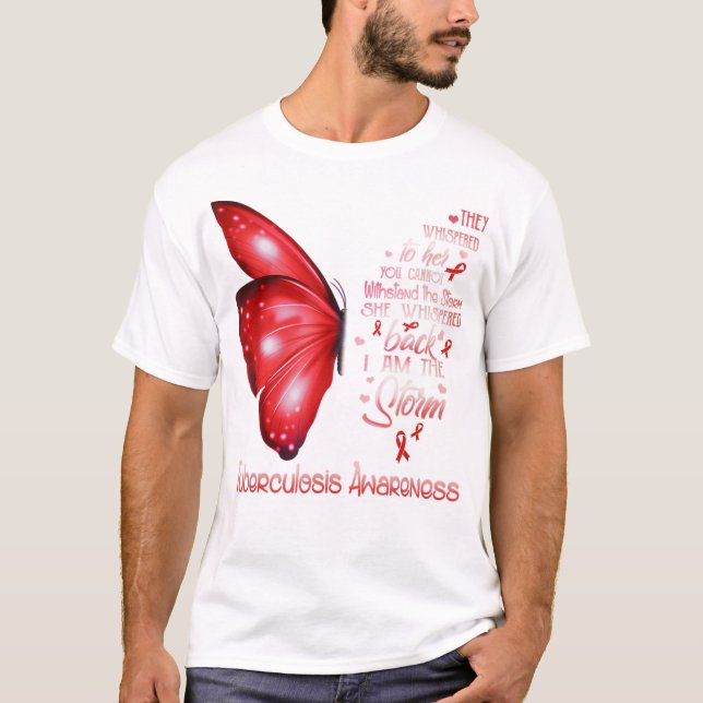 Jag är stormen Tuberculosis Butterfly T Shirt (Framsida)