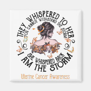 Jag är stormen Uterine Cancer Awareness Magnet