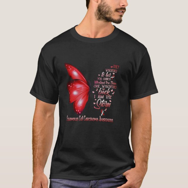 Jag är stormgorget Cell Carcinoma Awareness B T Shirt (Framsida)
