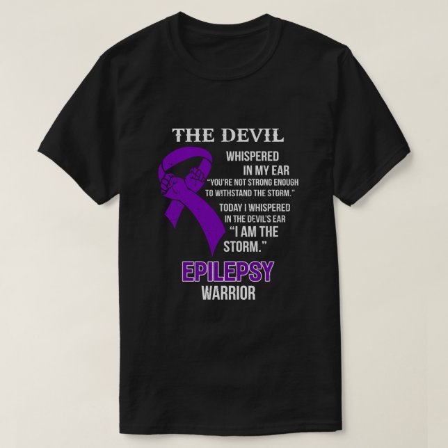Jag är stormstödsmedvetandet om epilepsi  t shirt (Design framsida)