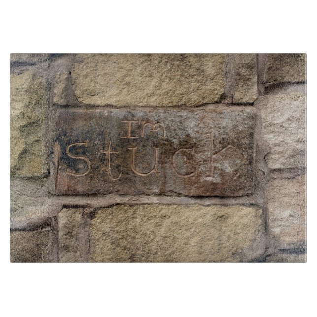 "Jag är stuck" en annan tegel i väggen (Framsidan)