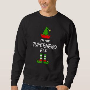 Jag är superhjälten Elf Matching Family Elf Christ Lång Ärmad Tröja