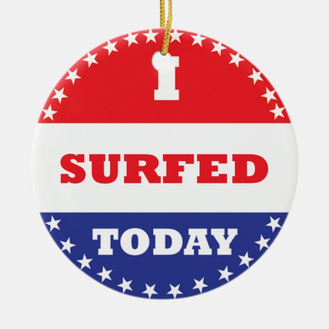 Jag är sur idag julgransprydnad keramik (Framsidan)