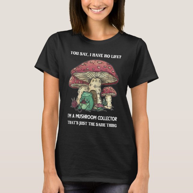 Jag är svampinsamlare Morel Mushroom Collating M T Shirt (Framsida)