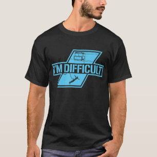 Jag är svår Bungee Jumping Adrenaline Bungee Jum T Shirt