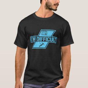 Jag är svår Bungee Jumping Adrenaline Bungee Jum T Shirt