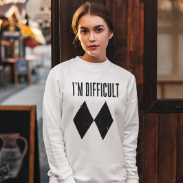 Jag är svår Winter Ski-gag T Shirt