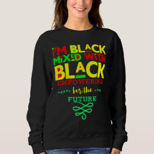 Jag är svart blandad med starkt svarta Manar Women T Shirt