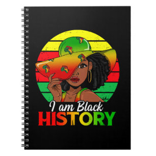 Jag är svart historia afrikanska Amerika Anteckningsbok
