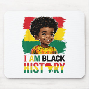 Jag är svart historia Afro pojke Liten melanin pri Musmatta