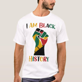 Jag är svart historia, Black Lives Matter T Shirt