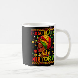 Jag är svart historia Juneteenth afroamerikansk Bl Kaffemugg