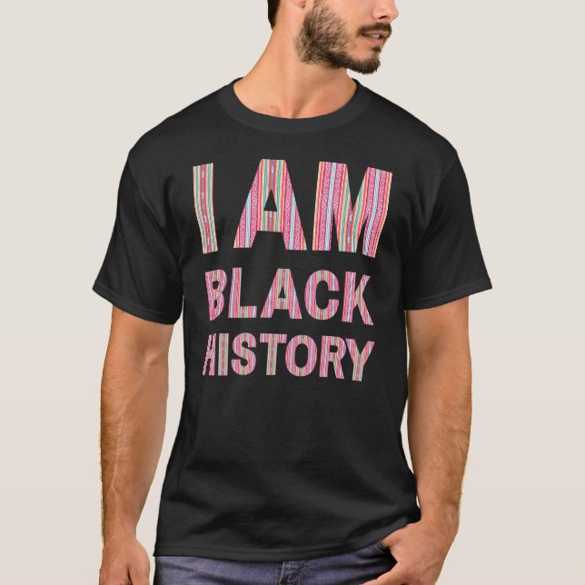 Jag är svart historia Melanin Manar Women Kid Boy  T Shirt (Framsida)