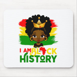 Jag är svart historia svart historia afroamerikans musmatta