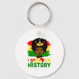Jag är svart historia svart historia afroamerikans nyckelring