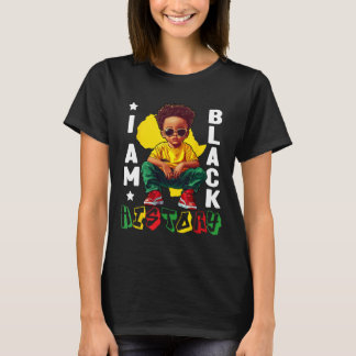 Jag Är Svart Historia Svart Kung Solglasögon Barn  T Shirt