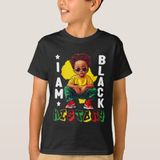 Jag är svart historia svart kung Sungles barn småb T Shirt