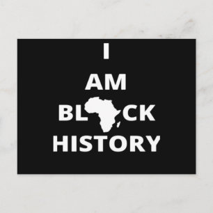 Jag är svart historia - svarta historiemånadens kl helg vykort