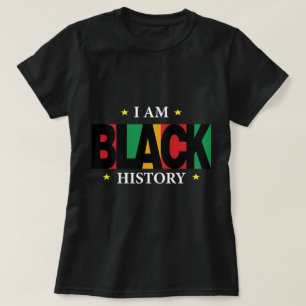 Jag är svart historia T-shirt (2)