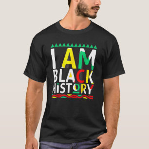 Jag är svart historiemånad Afrikas Pride Manar Wo T Shirt