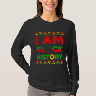 Jag är svart historik månad BLM Afrocentric T Shirt