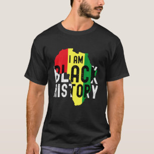 Jag är Svart historik Månad Manar Women Kids Afric T Shirt
