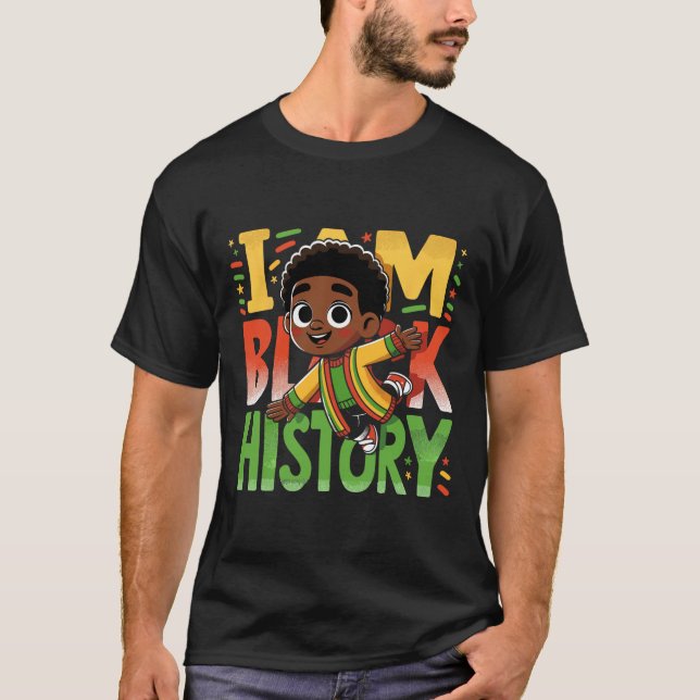 Jag är Svart historik, Svart historiemånad. T Shirt (Framsida)