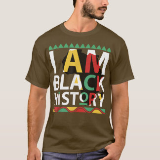 Jag är Svart historikmånad Melanin African America T Shirt