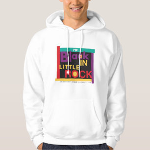 Jag är svart i Little Rock 90-tals hoodie