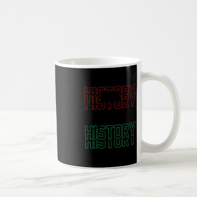 Jag är Svart shirorik Svart historikmånad Afrika Kaffemugg (Höger)
