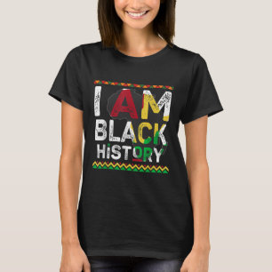 Jag är svarta historiemånaden afrikansk stolthet d t shirt