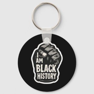 Jag är svarta historiemånaden afrikansk stolthet s nyckelring