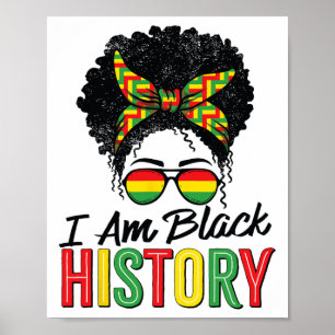 Jag är svarta historiemånaden afrikanska kvinnor f poster