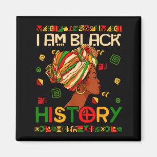 Jag är svarta historiemånaden afroamerikansk för k magnet