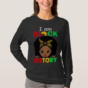 Jag Är Svarta Historiemånaden Afroamerikansk För K T Shirt