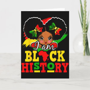 Jag är svarta historiemånaden afroamerikansk för t kort