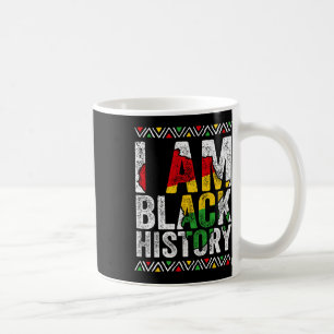 Jag är svarta historiemånaden afroamerikansk stolt kaffemugg