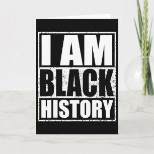 Jag är svarta historiemånaden afroamerikansk stolt kort